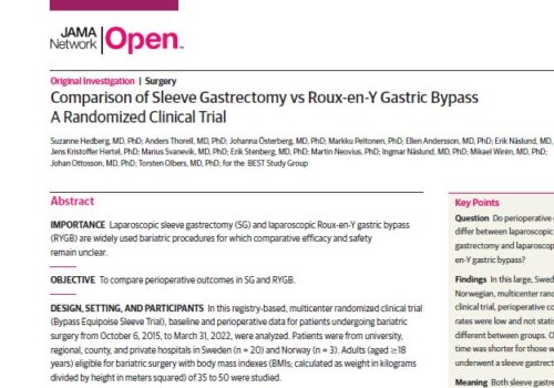 comparasion of sleeve gastrectomy